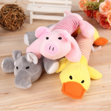 Migne chien jouet animal de compagnie chiot en peluche sonne mâle squeaker squeaky cochon éléphant de canard toys z019